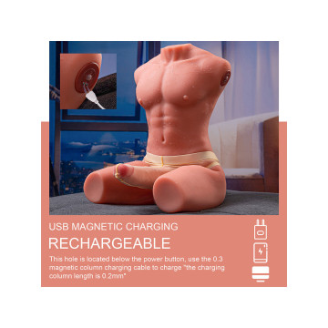 XISE - JASON HALF BODY TORSO REALÍSTICO MASCULINO CON THRUSTING Y VIBRACIÓN 55 CM