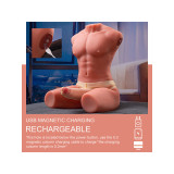 XISE - JASON HALF BODY TORSO REALÍSTICO MASCULINO CON THRUSTING Y VIBRACIÓN 55 CM