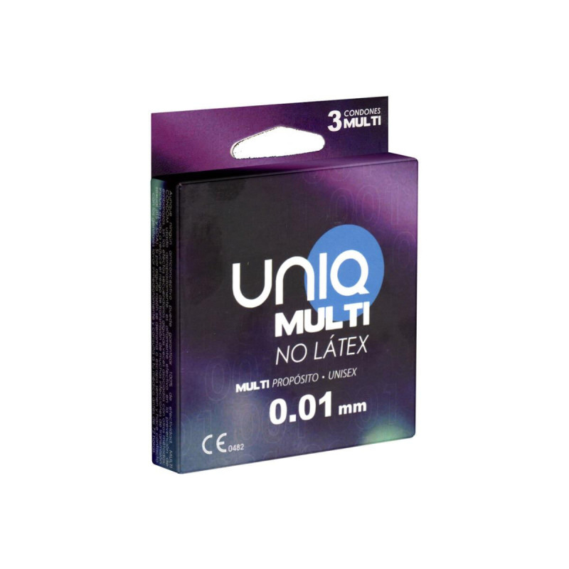 UNIQ - PRESERVATIVO SENZA LATTICE MULTI 3 UNITÀ - Senza latex