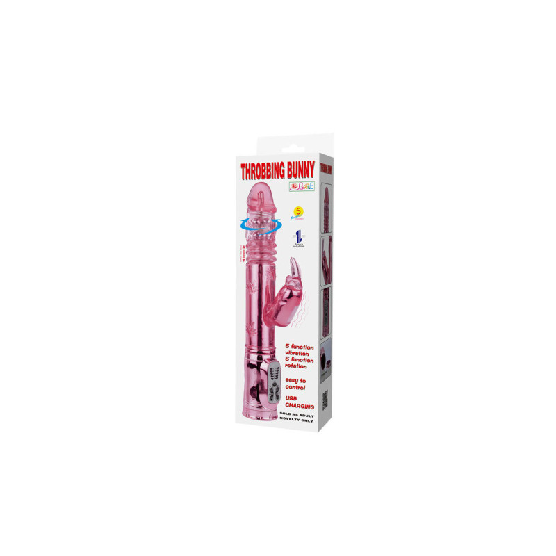 Baile - Throbbing Bunny Rotador Rampante Rosa | Vybes.it