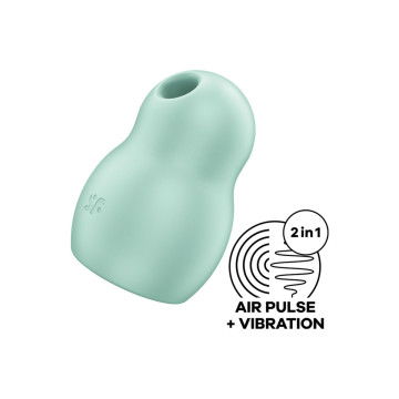Satisfyer - Pro To Go 1 Estimulador Y Vibrador Doble Verde |