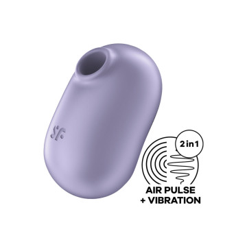 Satisfyer - Pro To Go 2 Estimulador Y Vibrador Doble Violeta |