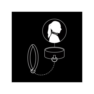 Fetish Submissive - Collar Con Cadena Con Forro De Neopreno |