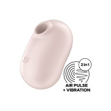 Satisfyer - Pro To Go 2 Estimulador Y Vibrador Doble Beige |