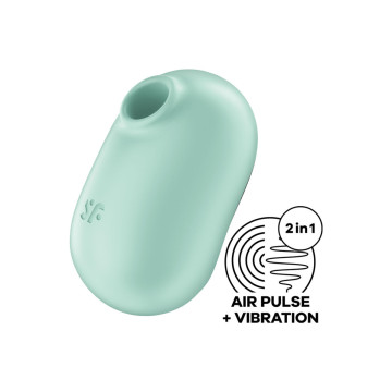 Satisfyer - Pro To Go 2 Estimulador Y Vibrador Doble Verde |