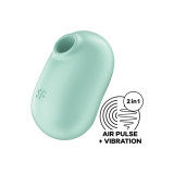 Satisfyer - Pro To Go 2 Estimulador Y Vibrador Doble Verde |