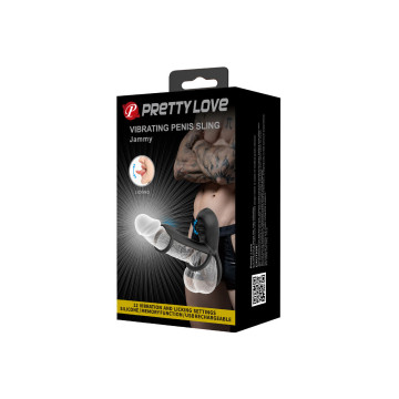 Pretty Love - Jammy Funda De Pene 12 Vibraciones Con Lengua