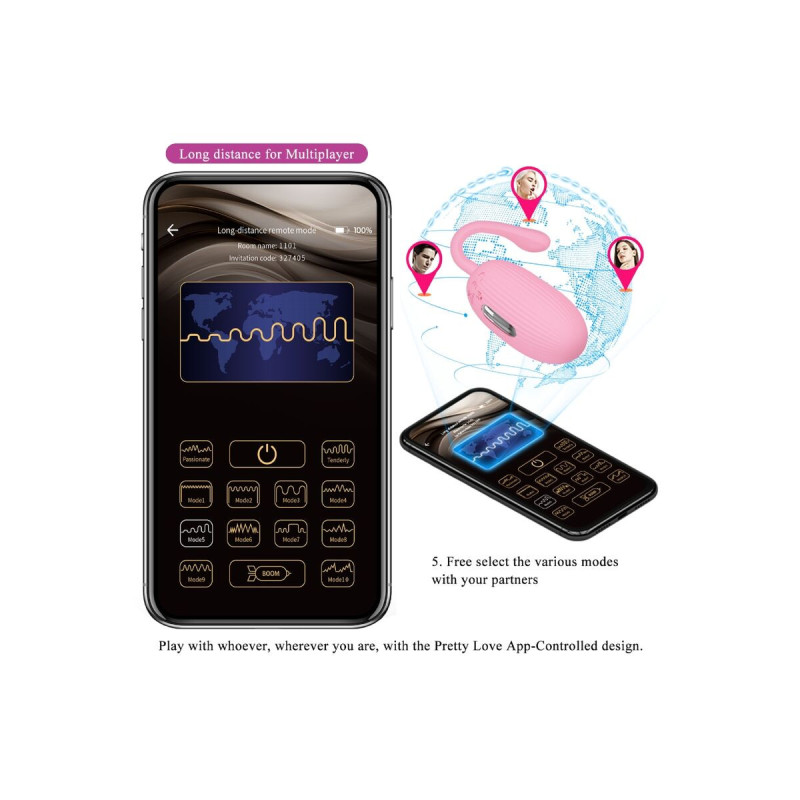 Pretty Love - Doreen Huevo Vibrador Recargable Rosa | Vybes.it