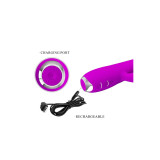 PRETTY LOVE - VIBRATEUR RECHARGEABLE REGINA - GEL À ASPIRATION VIOLET…