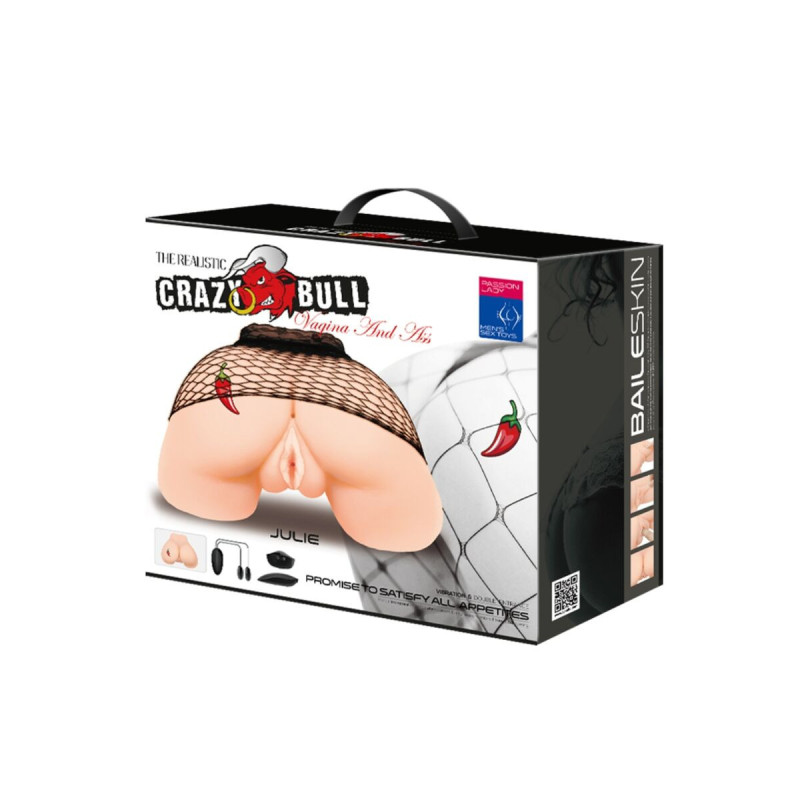 Crazy Bull - Vagin Et Anus Avec Maille Réaliste Avec Vibration |