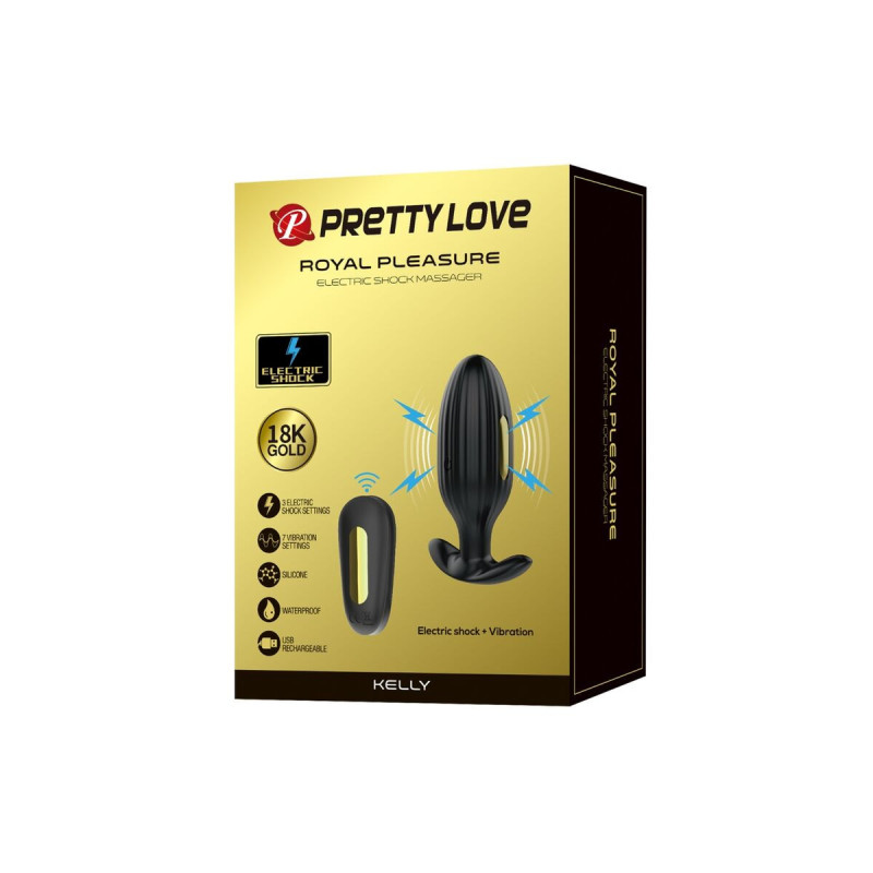Pretty Love - Kelly Plug Anal Vibrador Recargable Negro | Vybes.it