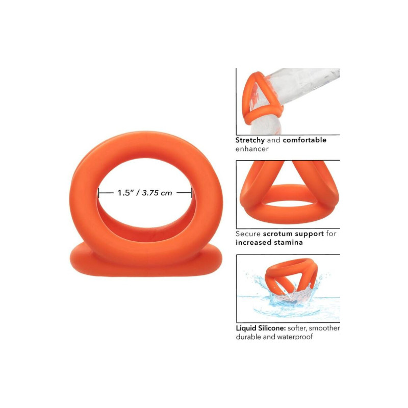 CALEXOTICS - ALPHA TRI-RING ORANGE - Cockringe ohne Vibration