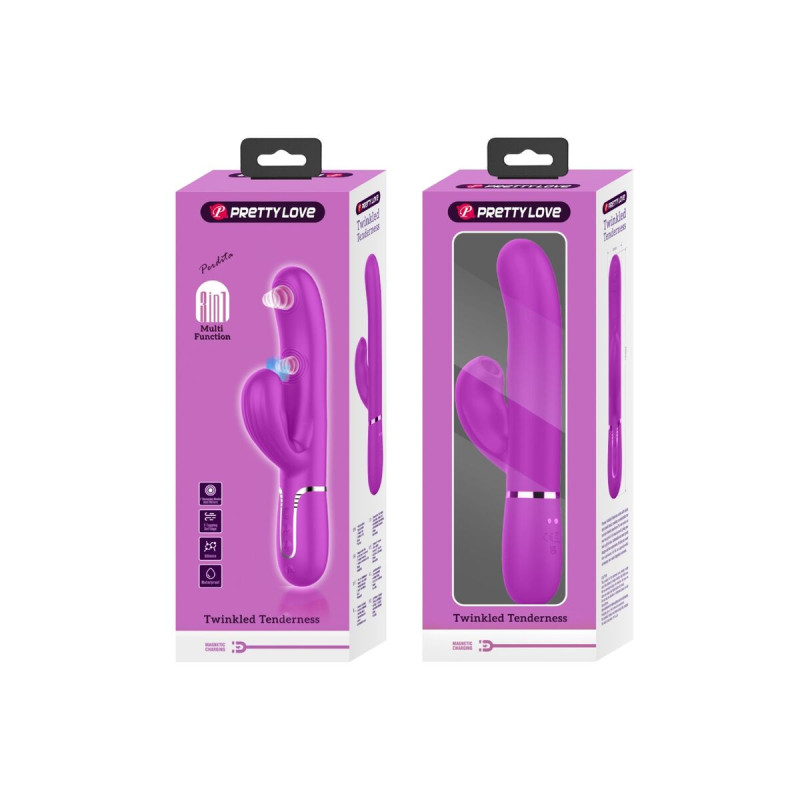 Pretty Love - Perlita Vibrador Punto G 3 En 1 Multifunción Vioeta |
