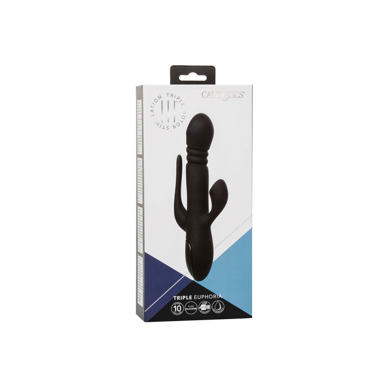 Calexotics - Vibrador Triple Euphoria Negro | Vybes.it