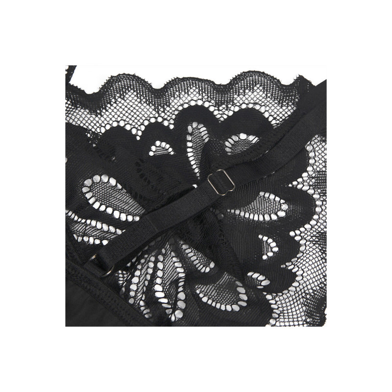 Subblime - Babydoll Con Estampado Floral Pecho Negro L/Xl | Vybes.it