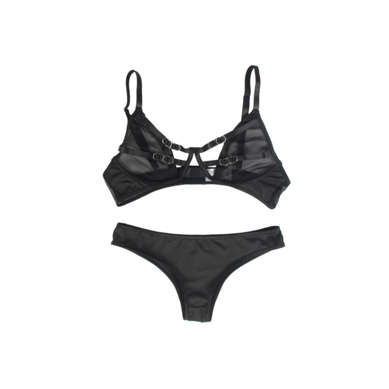 Subblime - Set Dos Piezas Sujetador Transparencias Y Tiras S/M |