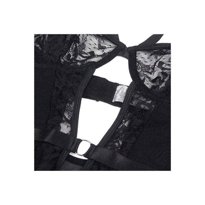 Subblime - Teddy Con Liga Detalle Encajes Y Tiras Negro L/Xl |