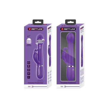 Pretty Love - Dejon Vibrador Rabbit 3 En 1 Multifunción Morado |