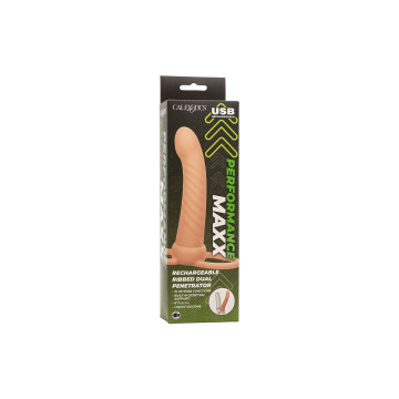 Calexotics - Maxx Doble Penetrador Acanalado 10 Vibraciones Natural