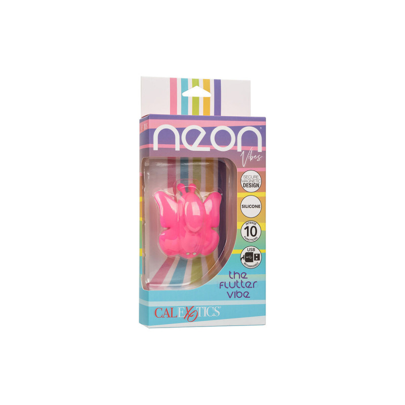 Calexotics - Neon Vibes Flutter Vibe Stimulateur 10 Vibrations Rose