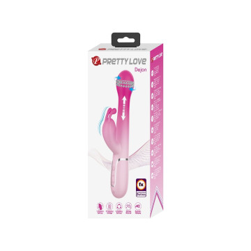 Pretty Love - Dejon Vibrador Rabbit 3 En 1 Multifunción Rosa |