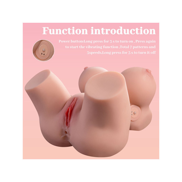 XISE - FRIEDA TORSO REALÍSTICO FEMENINO CON VIBRACIÓN 36 CM