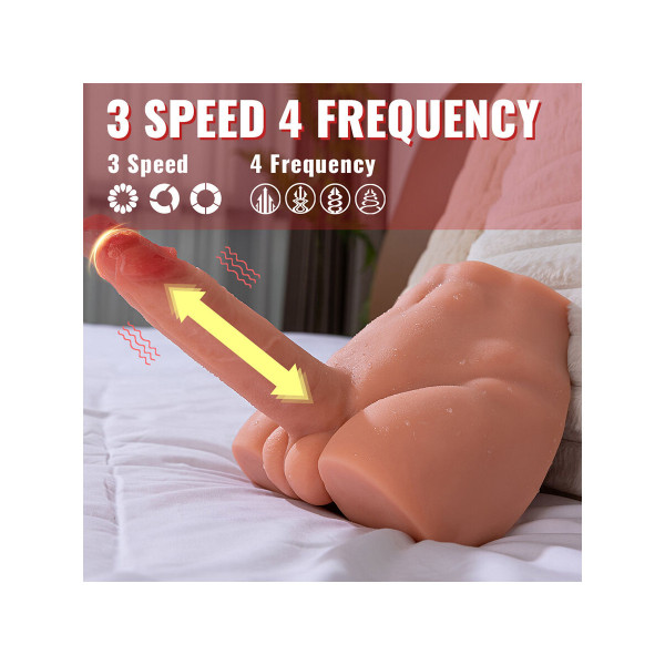 XISE - PEEL DILDO ASS MASTURBADOR DILDO REALÍSTICO POSICIÓN FRONTAL CON THRUSTING 17,5 CM