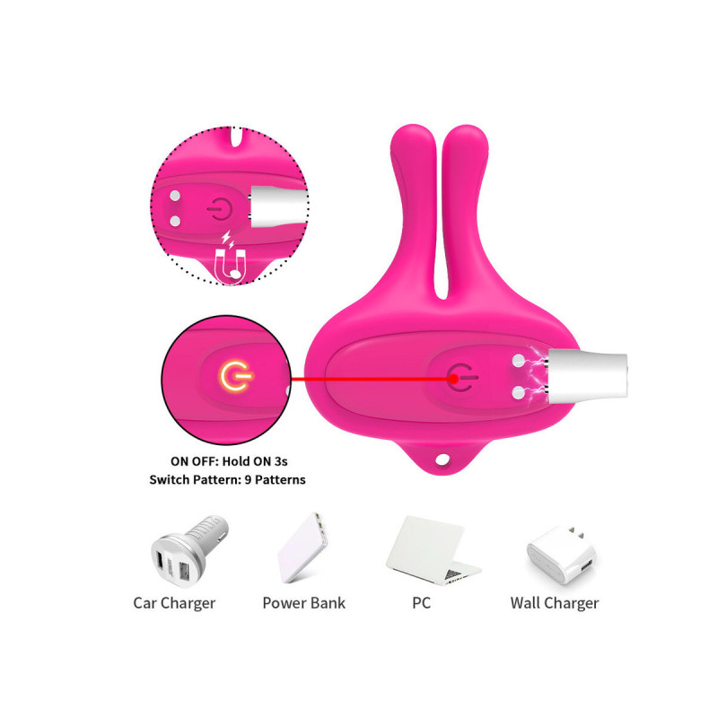 Armony - Pinces À Tétons Magnétiques Vibratoires En Forme De Lapin