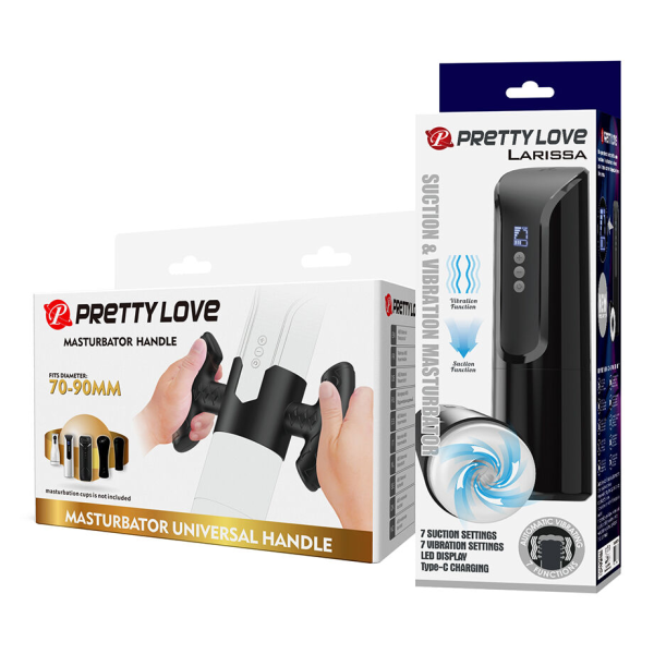 PRETTY LOVE - LARISSA MASTURBADOR SUCCIONADOR CON VIBRACIÓN + SUJECIÓN