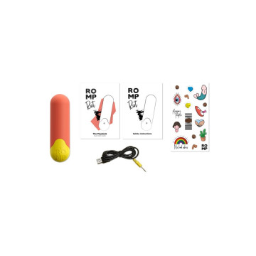 ROMP - RIOT MULTIFUNCTION VIBRATING BULLET ORANGE + YELLOW - BULLETS