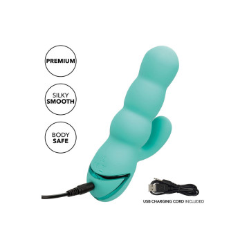 Calexotics - Del Mar Diva Vibrator Rabbir Aqua Green By California