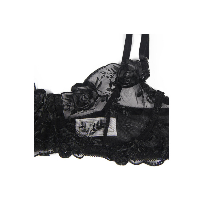 Subblime - Set De 3 Piezas Sujetador + Tanga + Liga Estampado