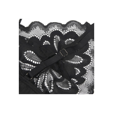 Subblime - Babydoll Con Estampado Floral Pecho Negro S/M | Vybes.it