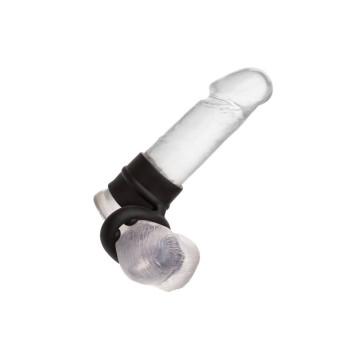 CALEXOTICS - ANELLO ALPHA DUAL MAGNUM NERO - Cockring senza vibrazione