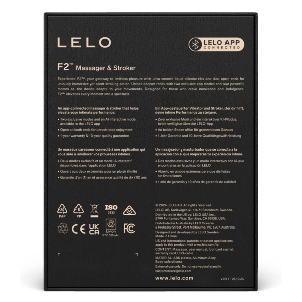 LELO - MASTURBATEUR POUR HOMME F2S™ TEAL BLEU