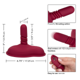 CALEXOTICS - RIDER MASSAGER DOUBLE MOTEUR TÉLÉCOMMANDE ROUGE