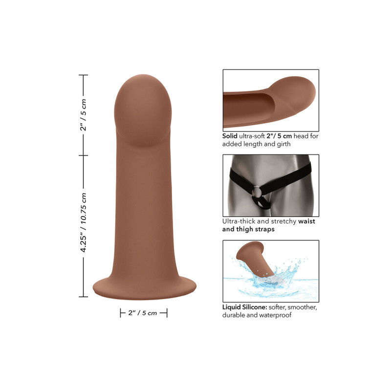 Calexotics - Performance Maxx Extensión Con Arnés Piel Moreno |