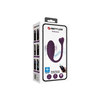 Pretty Love - Fisherman Huevo Vibrador Lila Controlado Por App |
