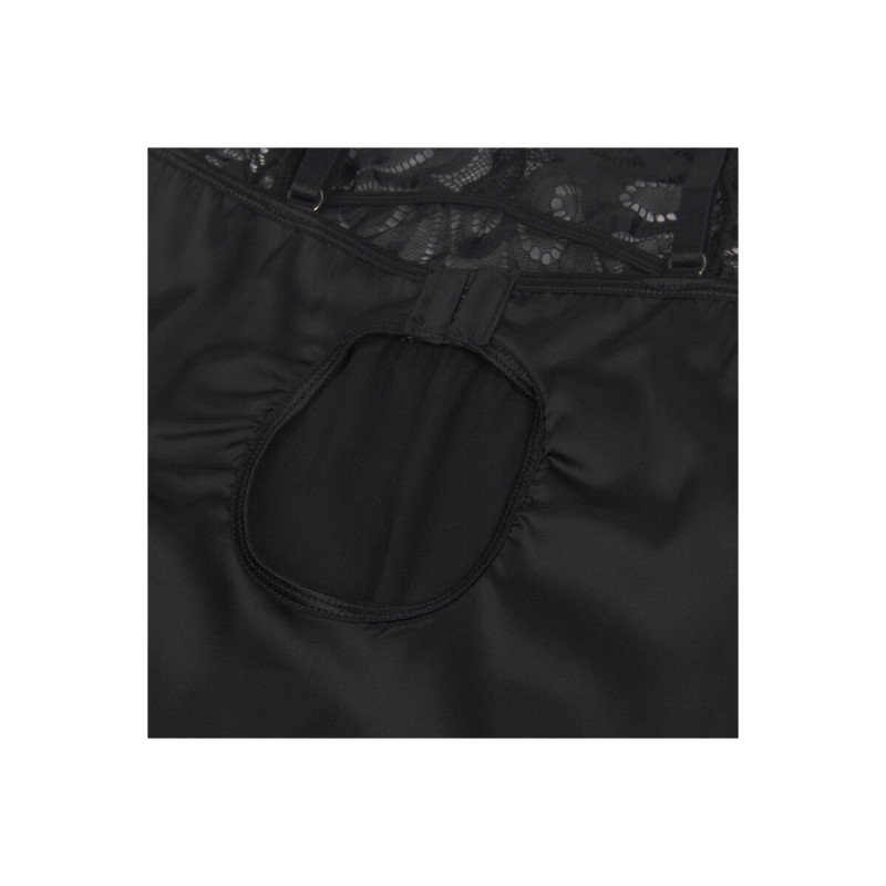 Subblime - Babydoll Con Estampado Floral Pecho Negro L/Xl | Vybes.it