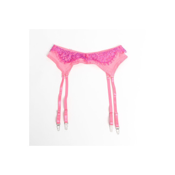 Subblime - 955366 Set Sujetador Con Encaje Y Ligueros Rosa Y Morado