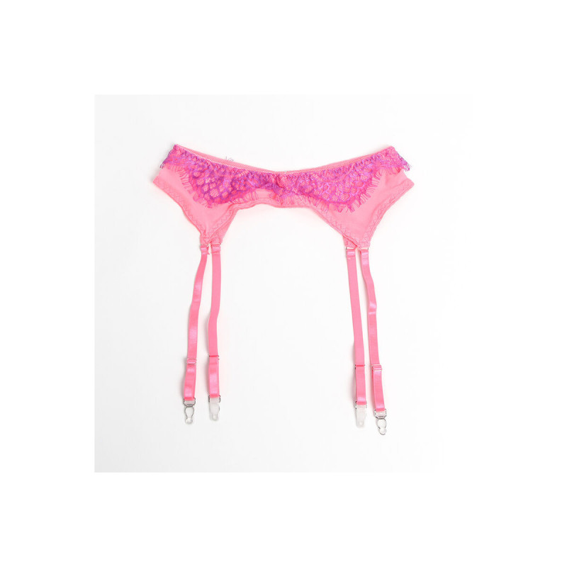 Subblime - 955366 Set Sujetador Con Encaje Y Ligueros Rosa Y Morado