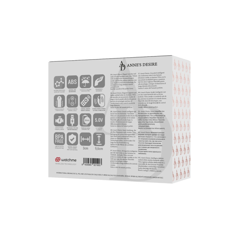 Anne's Desire - Panty Pleasure Tecnología Watchme Negro | Vybes.it