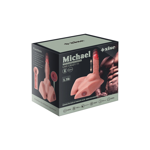 XISE - MICHAEL MASTURBADOR DILDO Y ANO REALÍSTICO CON THRUSTING 15 CM