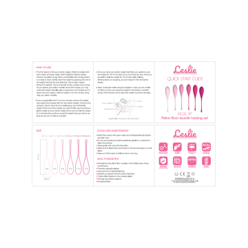 Leslie - Kegel Fit Ensemble D'entraînement Musculaire Pelvien 6 Pcs