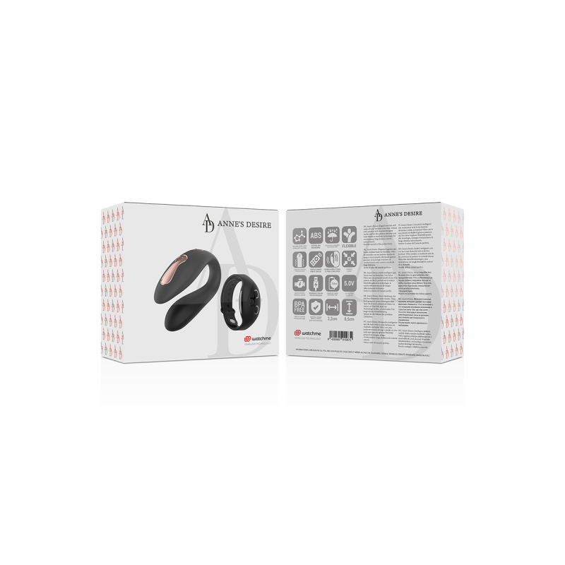 Anne's Desire - Dual Pleasure Tecnología Watchme Negro | Vybes.it