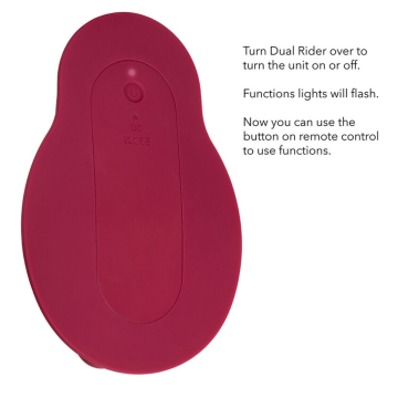 CALEXOTICS - RIDER MASSAGER DOUBLE MOTEUR TÉLÉCOMMANDE ROUGE