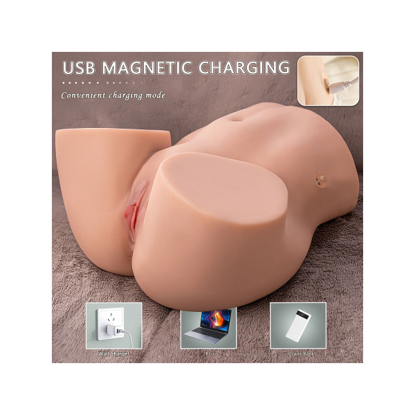 XISE - ETHEL THRUSTING MASTURBADOR VAGINA REALÍSTICO CON VIBRACIÓN MULTIPOSICIÓN