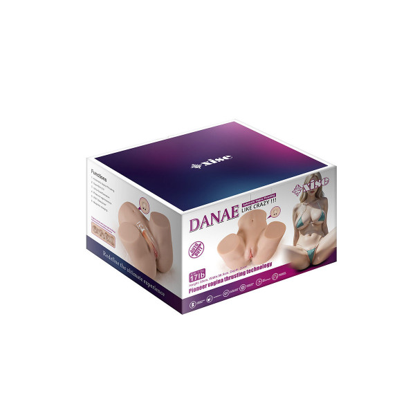 XISE - DANAE THRUSTING MASTUBADOR VAGINA REALÍSTICO CON VIBRACIÓN MULTIPOSICIÓN