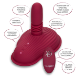 CALEXOTICS - MASSAGGIATORE PILOTA TELECOMANDO DOPPIO MOTORE ROSSO