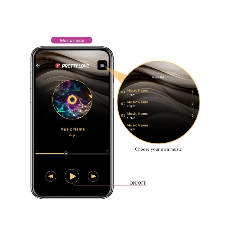 Pretty Love - Leviathan Vibrador Controlado Por App Morado |